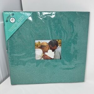 Colorbok Scrapbook Album Teal Aqua Glitter 12" x 12" Post Bound NEW
